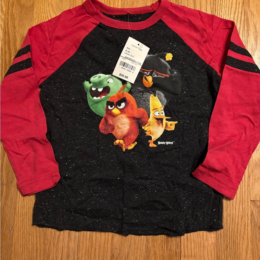Angry Birds Boys Long Sleeve Tee - Size 4
